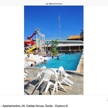 diRoma Fiori com roupa de cama, geladeira, fogão cozinha completa, parque aquático e garagem Apartamento Caldas Novas Exterior foto
